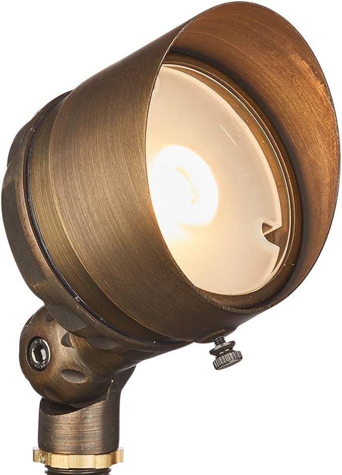 Brass Low-Voltage Landscape Spotlight